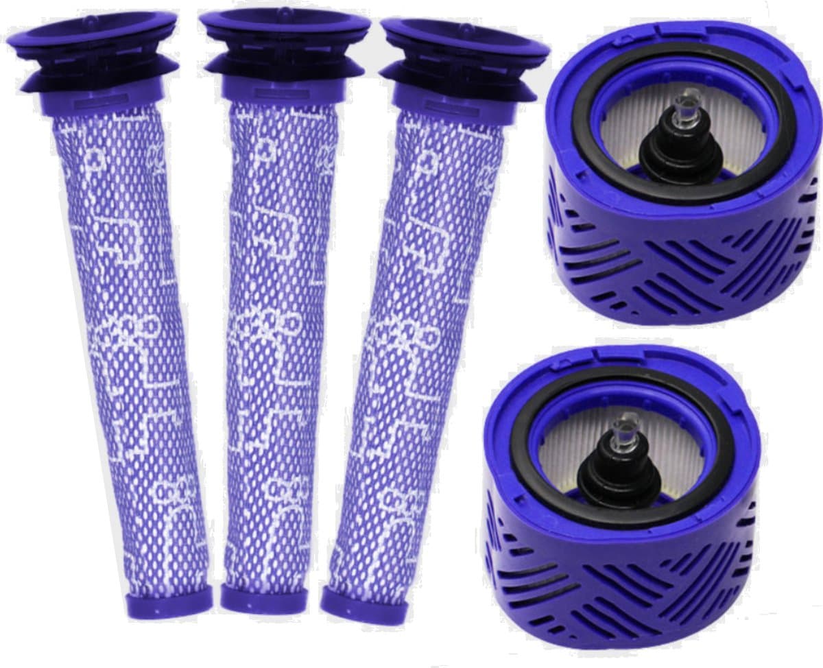 XL HEPA Filter set geschikt voor Dyson V6 DC59 HEPA Vervanging Pre Motor Filter 965661-01 en Post Motor Filter 966741-01 Wasbaar Motor filter Onderdelen — afbeelding 1