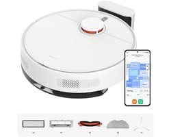 Xiaomi Robot Vacuum S40C – Robotstofzuiger met Dweilfunctie – 5000Pa Zuigkracht – Slimme LDS Lasernavigatie – App-bediening – Automatisch Opladen – Geschikt voor Harde Vloeren & Laagpolig Tapijt