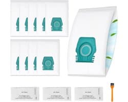 Geschikt voor Miele TU Vacuum Cleaner Dust Bag Kit S1/L1 Replacement Supplies, includes 10 non-woven dust bags + 3 sets of filter bags + 1 brush.