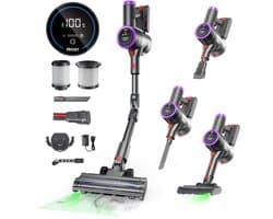 Prasky P1MAX - Steelstofzuiger Draadloos - 65000Pa - 50 Minuten - Afneembare Batterij - Geluidsniveau 70 dB