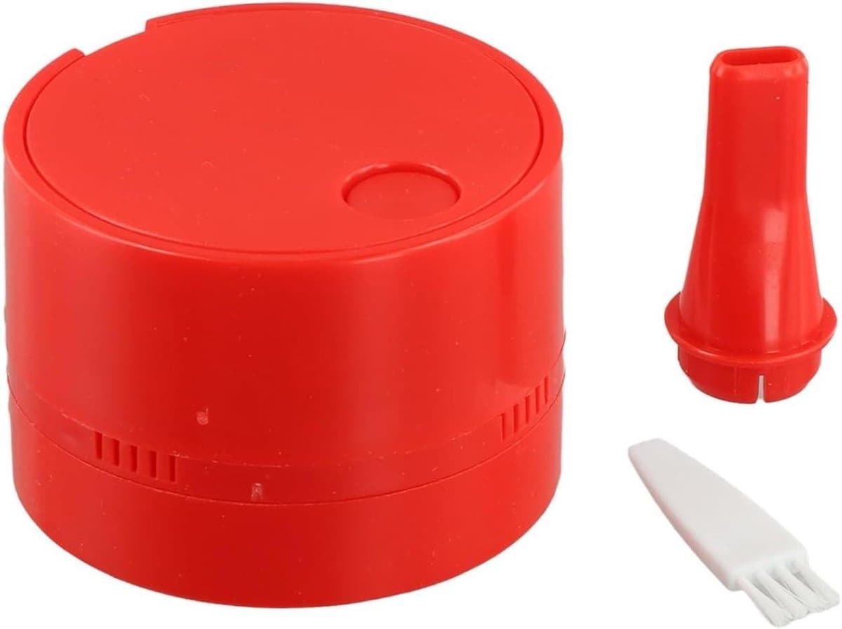 Mini Stofzuiger - Bureau Reiniger - Netheid Behouden - Hoge Zuigkracht - 9 x 67 cm - Rood — afbeelding 1