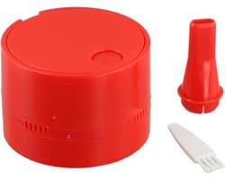 Mini Stofzuiger - Bureau Reiniger - Netheid Behouden - Hoge Zuigkracht - 9 x 67 cm - Rood