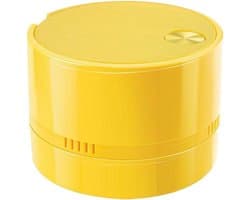 Desktop Stofzuiger - Mini Stofzuiger - Bureau Reinigen - Hoge Zuigkracht - 9 x 7.8 cm - Geel