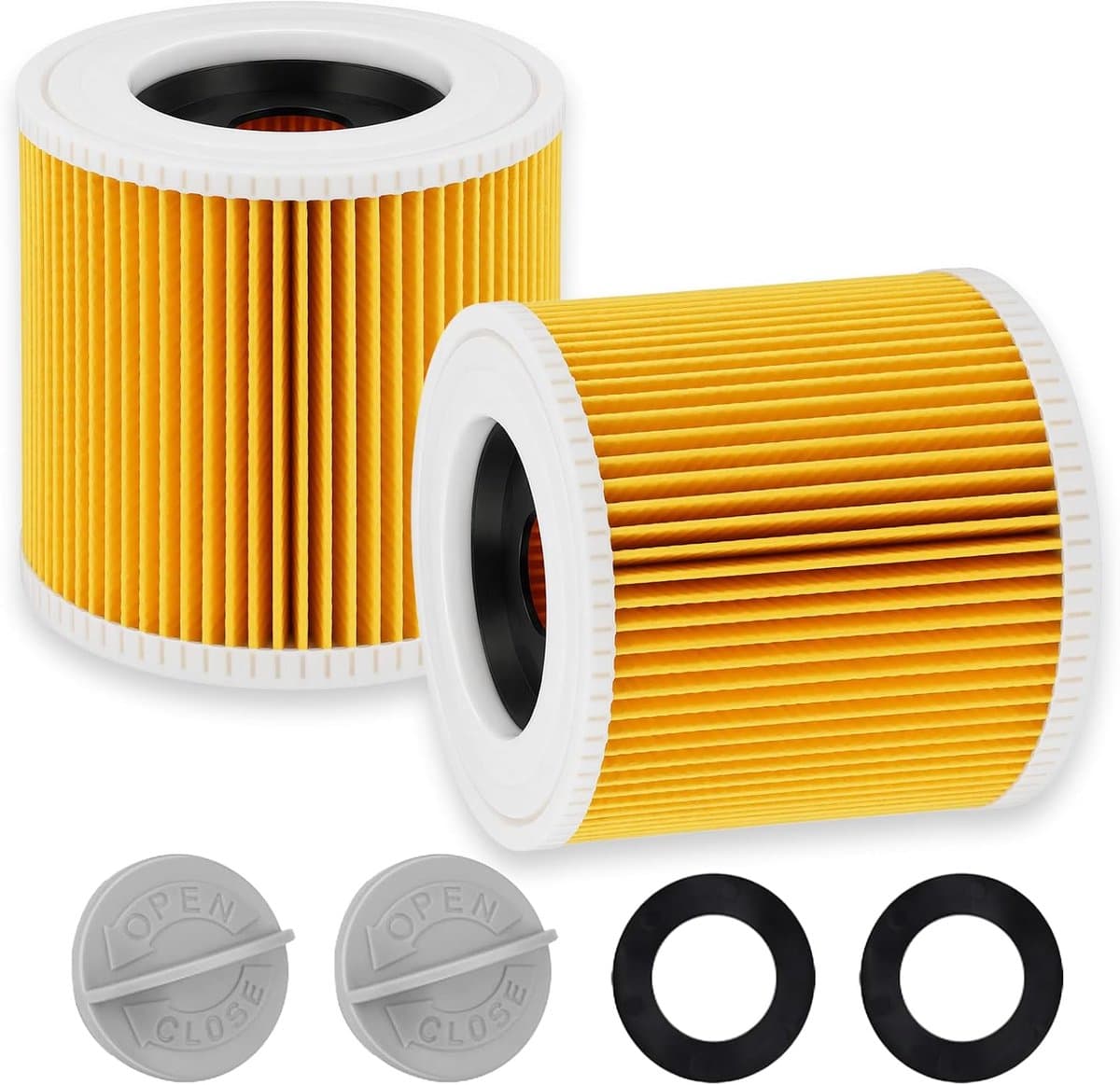 2 Cartridge Filter, WD3 Filter with 4 Mounting Screws Compatible with WD3, WD2, WD1, MV3, MV2, A, K, KNT, NT, SE and - ShopVlot — afbeelding 1