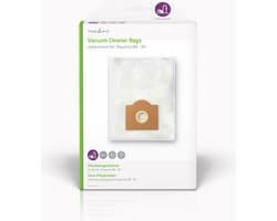 Nedis Stofzuigerzak - 4 Stuks - Synthetisch - Meest verkocht voor: Rowenta RB - RS - Wit