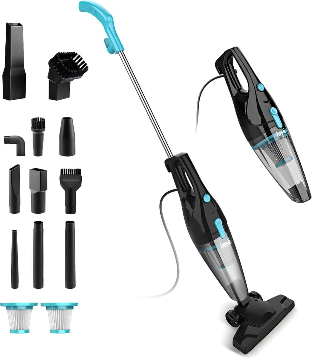 Steelstofzuiger Met Snoer - Handstofzuiger Met Steel - Kruimeldief Best Verkocht - Kruimeldief - Zwart — afbeelding 1