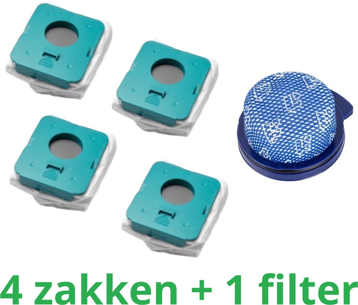 4 x zakken hoogwaardige vervanging voor SAMSUNG BESPOKE JET + 1 filter HEPA compatibel VS20A958FWN - VS20A95923B/AA stok stofzuiger-onderdelen-het onderdeelnummer van het origineel is: Samsung VCA-ADB952 -schoonmaakstations — afbeelding 1