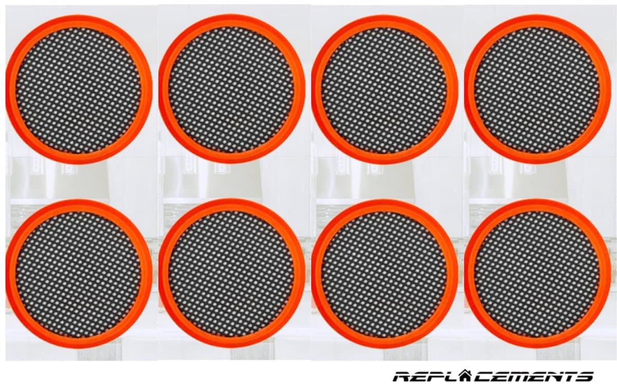Replacements® filterset geschikt voor Philips Speedpro steelstofzuiger - 8 stuks - FC6721 t/m FC6729 — afbeelding 1