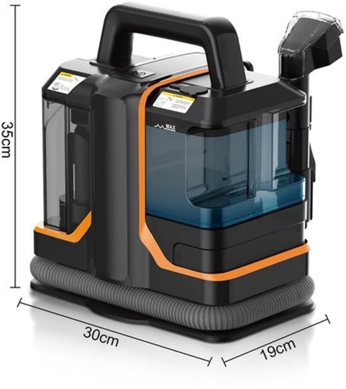 Draagbare Tapijtreiniger 450W 11KPa - Handheld Vlekverwijderaar - 1,08 L Schoonwatertank - ABS Kunststof - Voor Huis En Auto — afbeelding 1