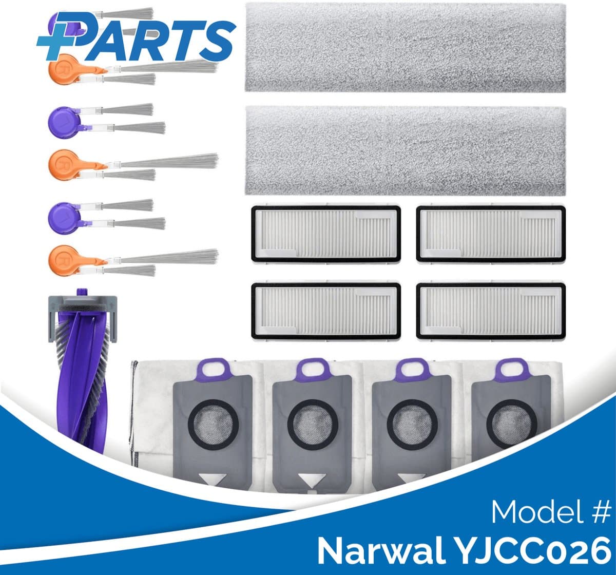 Narwal YJCC026 Onderhoudsset (Plus.Parts® alternatief voor CP-PJ-A00228-00-00) — afbeelding 1