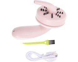 Mini Stofzuiger - Bureau Reiniger - Toetsenbord Schoonmaken - Geluidsarm Ontwerp - Draagbaar Handformaat - Roze