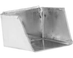 Tafelstofblik - Mini stofblik - Bureau schoonmaken - Compact metalen ontwerp - 7 x 7 x 5 cm - Zilver