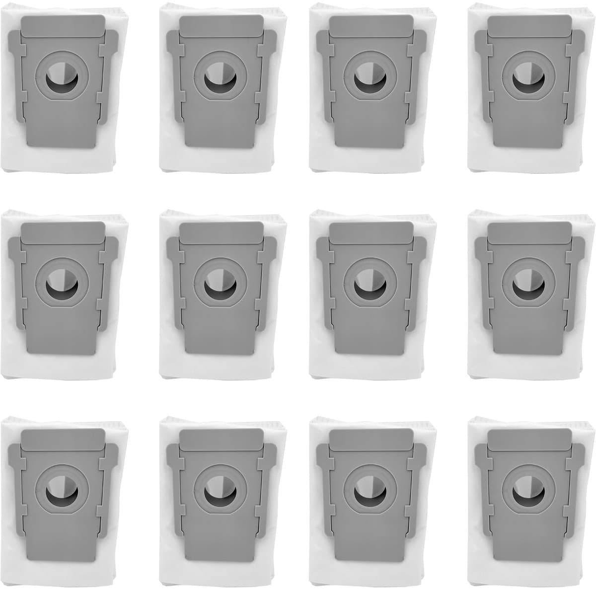 12-pack Roomba j7 zakken compatibel voor iRobot Roomba i7 - stofzak i7 plus - j7 plus - i3 - i6 plus - i8 plus - S9 plus - E5 - E6 - E7 Serie - verwijderingszakken voor Clean Base modellen - 12 stuks — afbeelding 1
