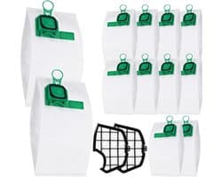GELLDG Stofzuigeraccessoireset - 14-delige - Huishoudelijke apparaten - 12 Stofzakken + 2 Filters - Reuk- en slijtvast - Geschikt voor Vorwerk Kobold VK140 VK150 FP140 FP150 - Hoogrendement Microvezel Filterzakken
