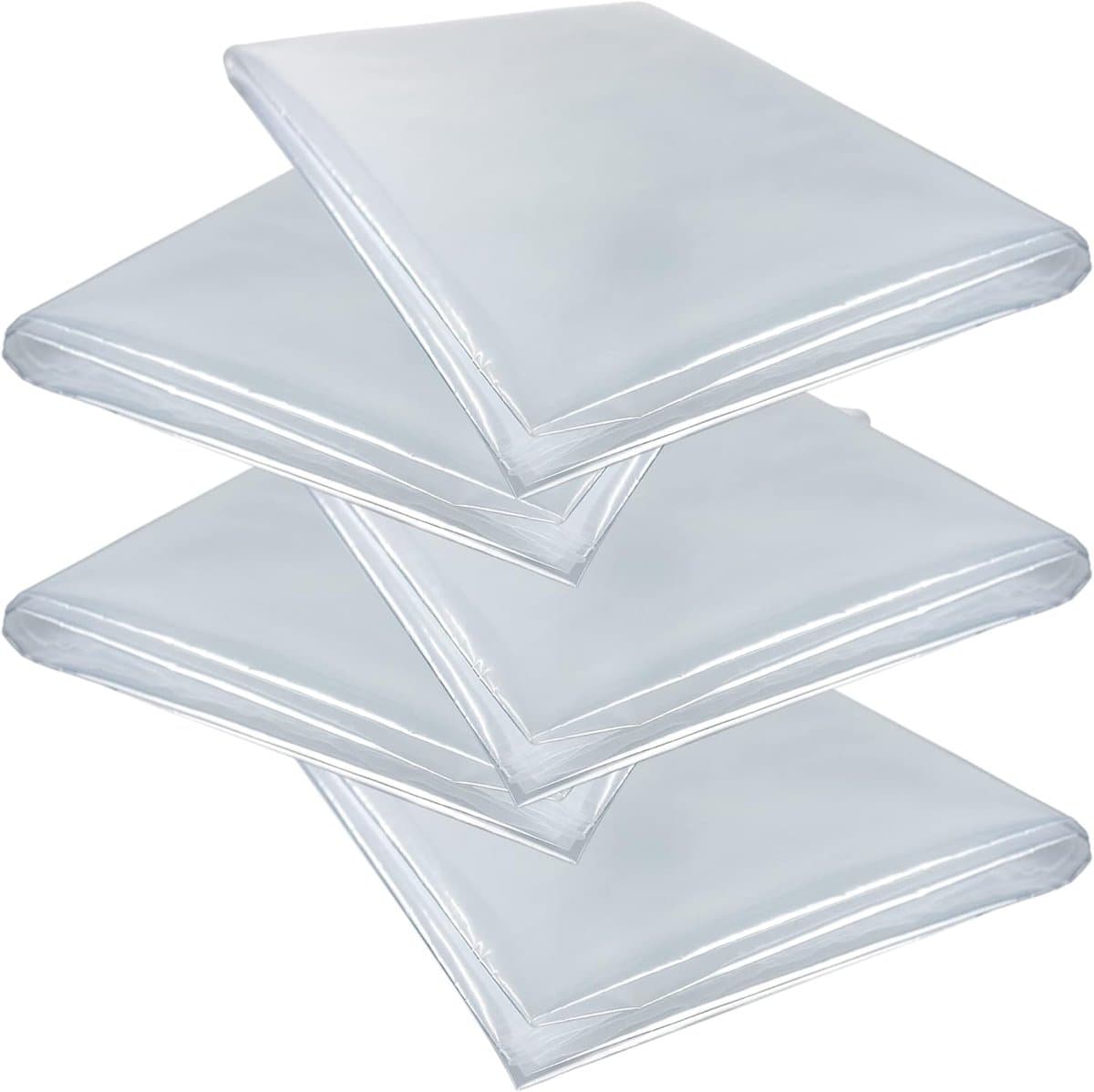 Opbergzakken - Jumbo Zakken - Opslag en Transport - Extra Sterk Materiaal - 92x122cm 250L - Transparant — afbeelding 1