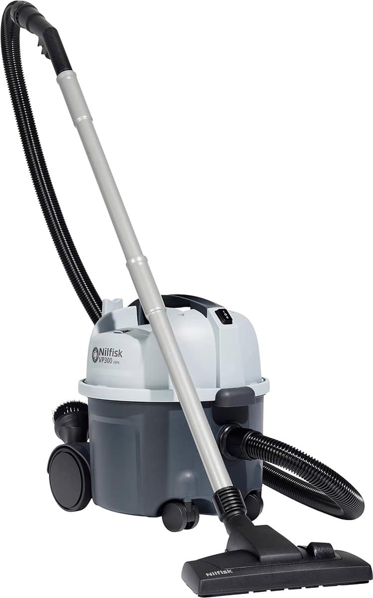 Professionele Stofzuiger - Bedrijfsstofzuiger HEPA - Dagelijkse Reiniging - Laag Geluidsniveau 50dB - 10L Reservoir - Grijs — afbeelding 1