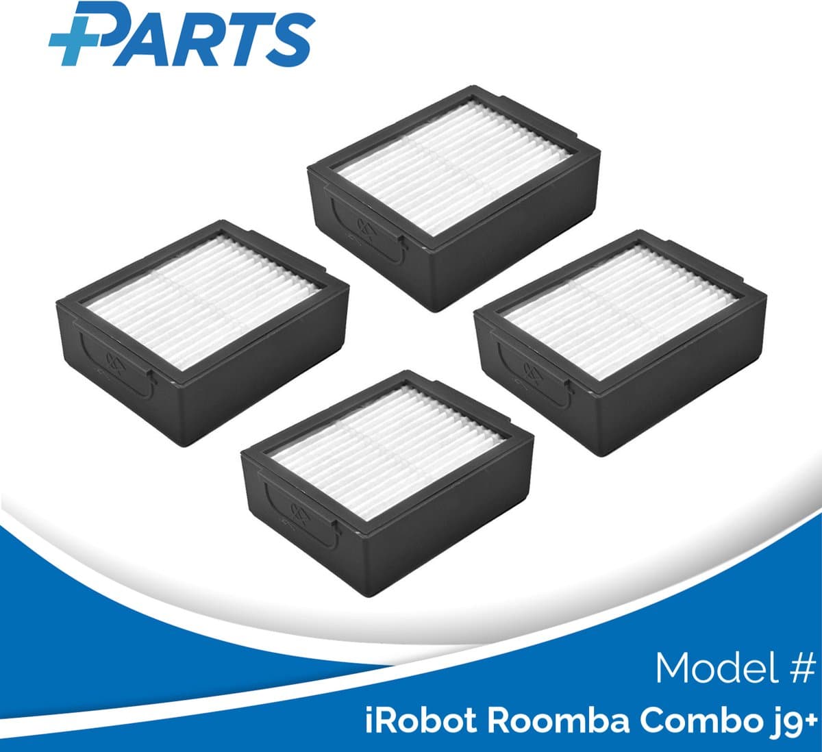 iRobot Roomba Combo j9+ Filters (4 Stuks, Plus.Parts® alternatief voor 4785883 / 4785887) — afbeelding 1