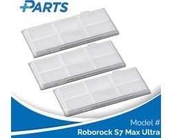 Roborock S7 Max Ultra Filters (3 Stuks, Plus.Parts® alternatief voor 8.02.0082)