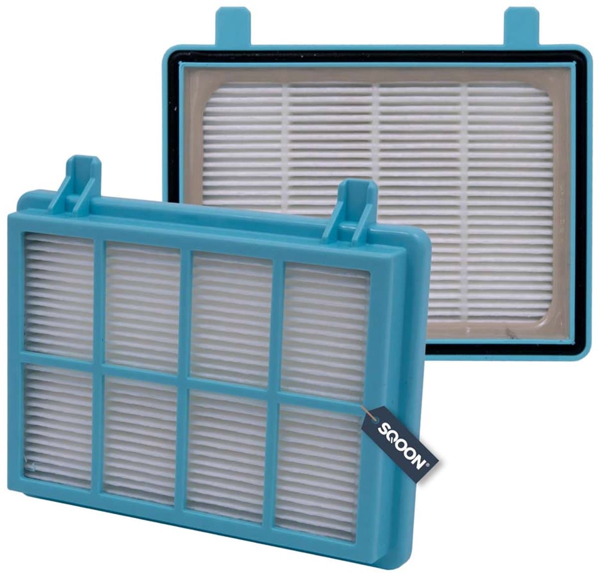 SQOON® HEPA H11-filter geschikt voor Philips PowerPro Active, Compact & City — afbeelding 1