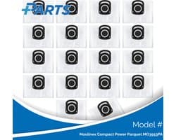 Moulinex Compact Power Parquet MO3953PA Stofzakken (18 Stuks, Plus.Parts® alternatief voor ZR200540)