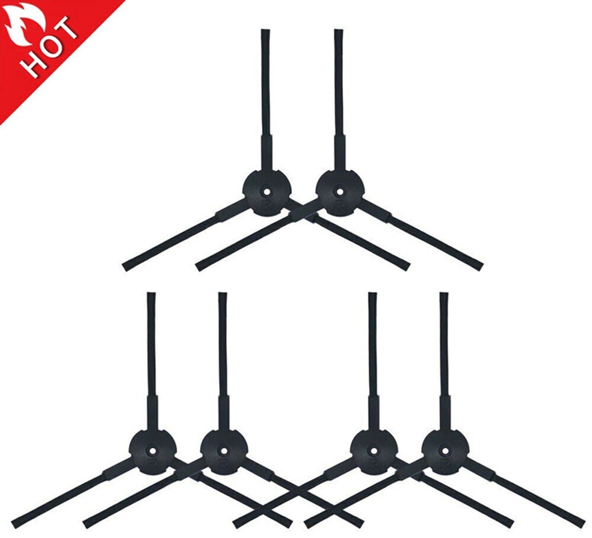 Geschikt voor Zijborstel Geschikt voor Ilife A4 A6 A4S V3S V3L V3S Pro V5 V50 V5S V5S Pro Reinigingsborstel — afbeelding 1