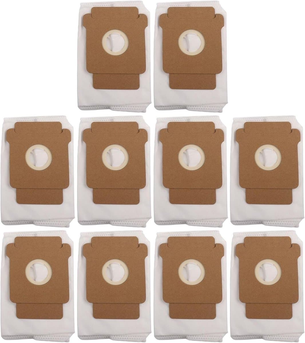 Verpakking van 10 stofzakken voor Roomba 105/Plus 405/Plus 505/Max 705/Combo 2 Essential robotstofzuigers- inhoud 3 liter- smeltgeblazen vezel en niet-geweven stof- geavanceerde filtratie — afbeelding 1