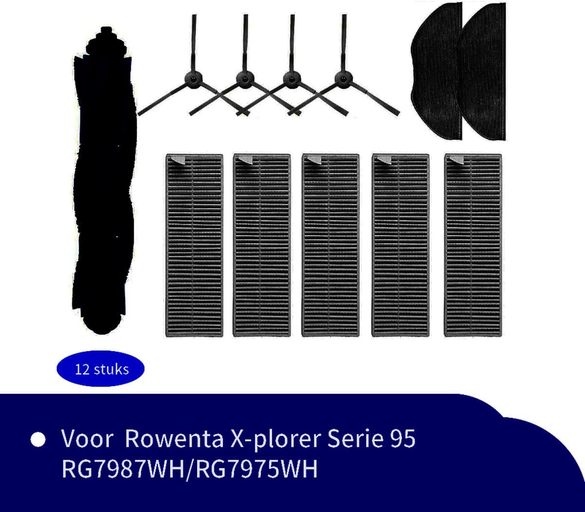 Replacements® onderdelen set geschikt voor Rowenta X-Plorer 95-Series - 12-delig — afbeelding 1