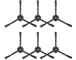 Dailygoods- Zijborstels 6 Stuks - Compatibel met Roborock Q5 Max+, S8 MaxV Ultra, Q5 Pro - Q8 Max+ - Q Revo - Qrevo Pro - Qrevo S - Qrevo Slim - Qrevo Master - Stofzuigerborstels
