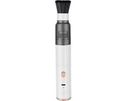 Draadloze Autostofzuiger - Mini Kruimeldief - Auto Kantoor Reinigen - Dubbele Functie Blazer - 21.5 cm Lengte - Wit