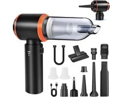 Draagbare Kruimeldief - Mini Stofzuiger Auto - Snel Schoonmaken - 4-in-1 Multifunctioneel - 0.45 kg - Zwart