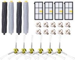 Vervangende kit voor iRobot Roomba 800-serie- 805- 850- 860- 865- 866- 870- 871- 880- 886- 890- 891- 895- 896- 900- 960- 965- 966- 980- reserveonderdelen voor filterborstels -24-delige set