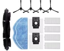 Geschikt voor 360 S8 S8Plus robotstofzuiger onderdelen, 13 stuks: hoofdborstel, zijborstel, filtermopdoek. Geschikt voor 360 S8 Plus robotstofzuiger onderdelen.