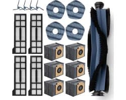 Cosensi - Accessoiresset voor stofzuigerrobot: hoofdborstel, zijborstels, HEPA-filters, reinigingsdoeken en stofzakken - Vervangende onderdelen & accessoires