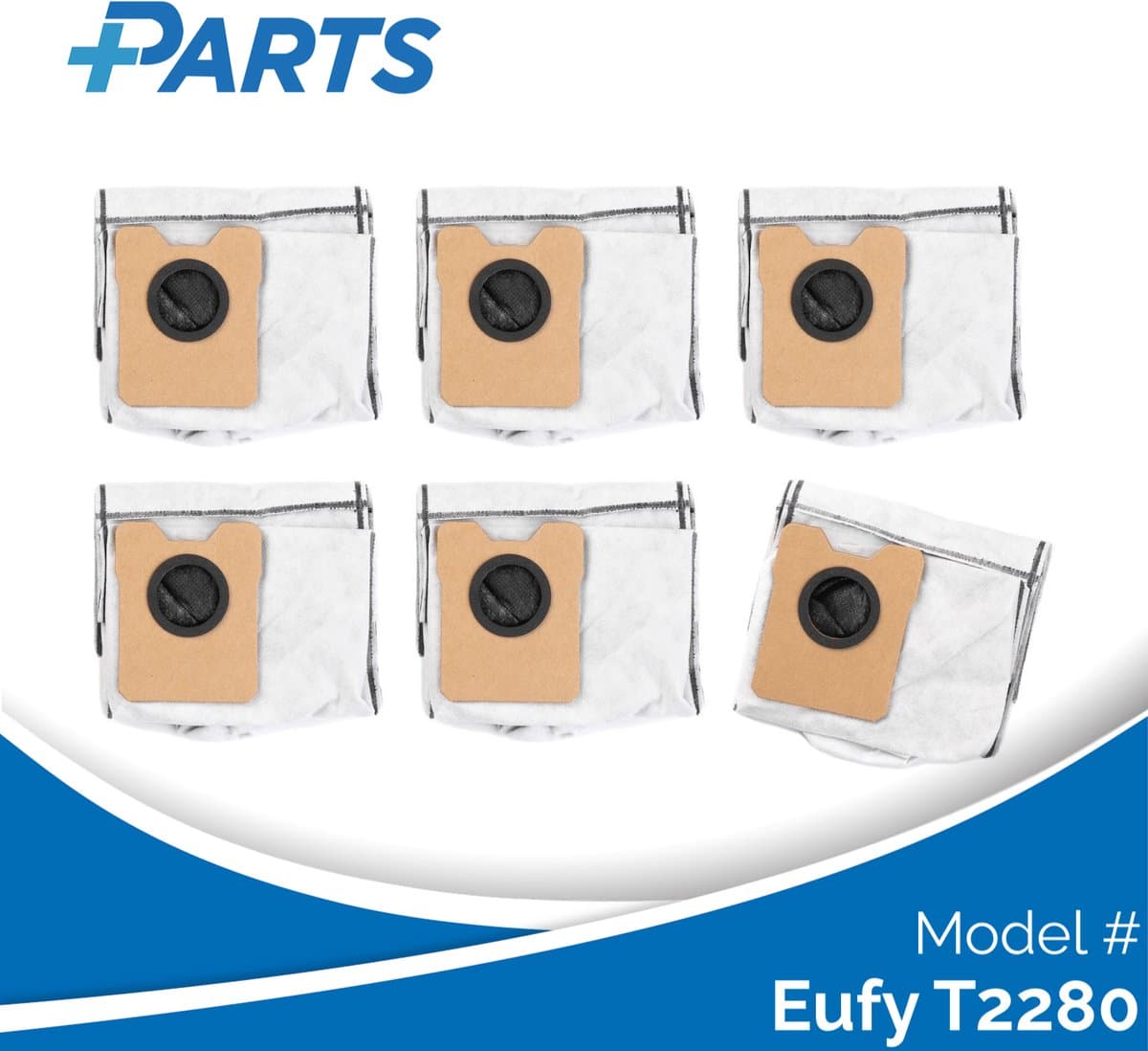 Eufy T2280 Stofzakken (6 Stuks, Plus.Parts® alternatief voor T290A / T291C) — afbeelding 1