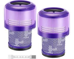 Geschikt voor Vervangende filters voor de Dyson V11 Torque Drive draadloze stofzuiger, compatibel met de Dyson V11 SV14 Animal en V15 Detect draadloze stofzuigermodellen, onderdeelnr. 970013-02, 2 stuks-Belle's product
