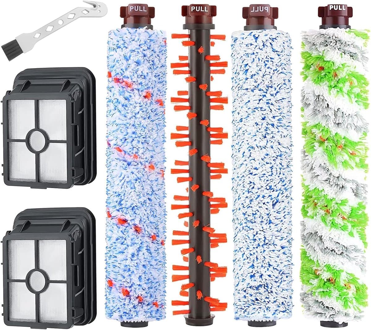 PromoHome Combiborstel voor Bissell CrossWave – Geschikt voor 17132, 2225N, 2582N, 25821, 2519, 1785 & 1926 – Voor Harde Vloeren & Tapijt – Verwijdert Dierenhaar — afbeelding 1