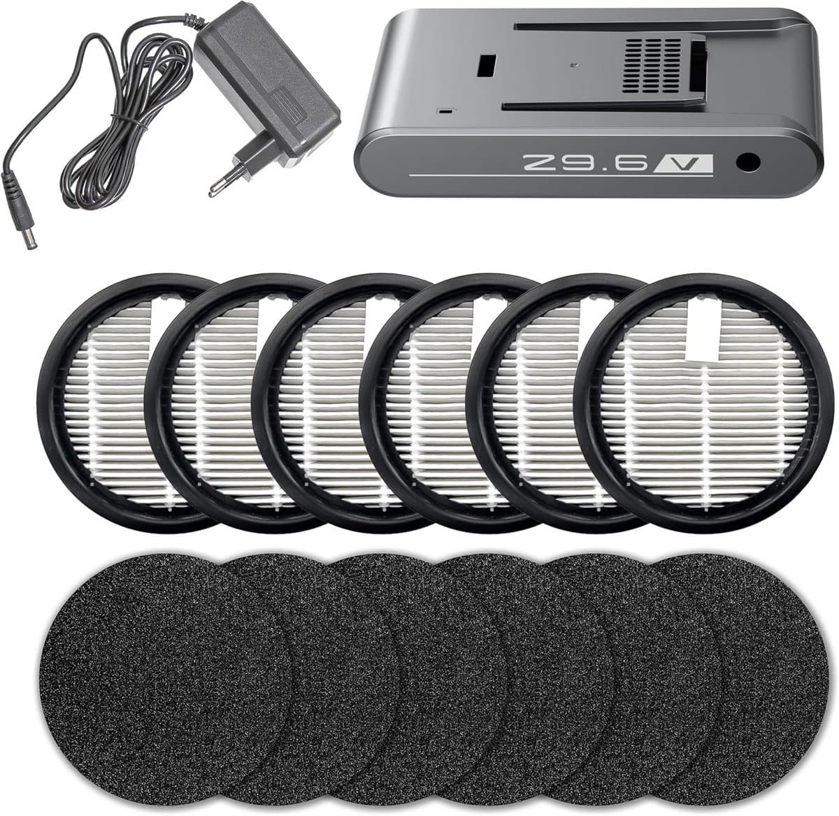 Oplaadbare Batterij en Adapter Set voor Stofzuiger Accessoires — afbeelding 1