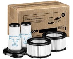 SQOON® Filterset geschikt voor Rowenta X-Force Flex 9.60 Series - Gelijk aan model: ZR009010 & ZR009012 - Vervangt pre- en post-motorfilters - Voor optimale stofzuigerprestaties