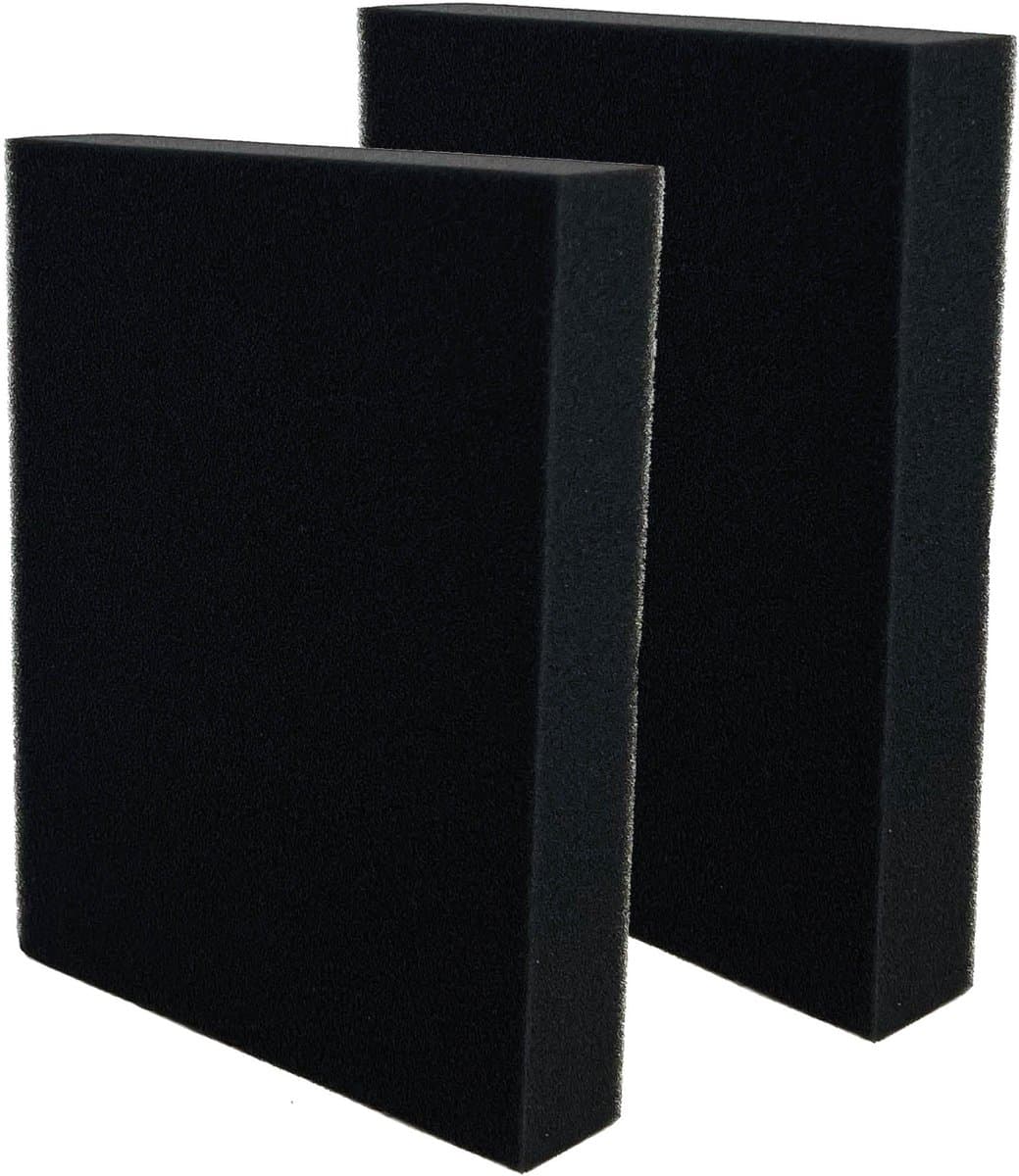 Multaparts® sponsfilter geschikt voor AEG LX7, LX8 series - set van 2 stuks - | Alternatief voor origineel 1184255014 | Afmetingen 16,3 x 12,5 x 2,9 cm — afbeelding 1