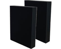 Multaparts® sponsfilter geschikt voor AEG LX7, LX8 series - set van 2 stuks - | Alternatief voor origineel 1184255014 | Afmetingen 16,3 x 12,5 x 2,9 cm