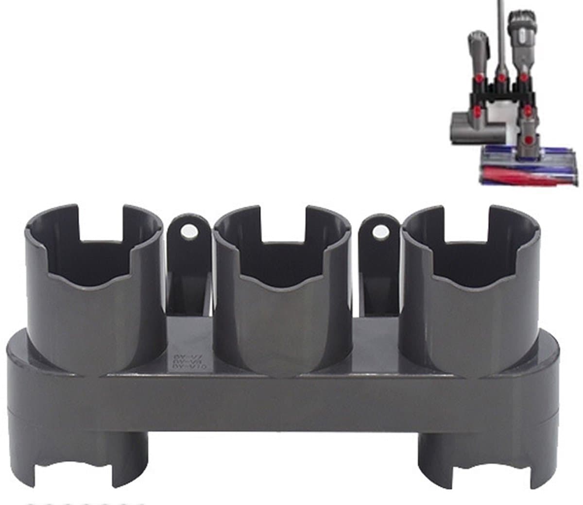 Ophangsysteem geschikt voor Dyson V7 V8 V10 V11 - Accessoire Houder - Voor 5 opzetstukken - Wandhouder Accessoires onderdelen - Muurbeugel - Muurhouder - Docking station - Onderdelen - Voor Steelstofzuiger — afbeelding 1
