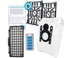 Multaparts® stofzuiger-APK set geschikt voor Siemens Q8 serie | Complete onderhoudsset met stofzuigerzakken type G-ALL (10 x), motorfilter (2 x), HEPA filter, geursticks (5 x), APK-checklist & APK-sticker | Maak je stofzuiger weer als nieuw