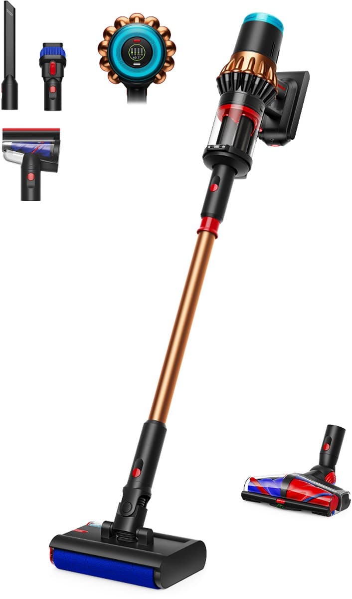 Dyson V16 Piston Animal Submarine - Steelstofzuiger met dweilfunctie - Zwart/Koper - 315 Air Watts - HEPA-filtratie — afbeelding 1