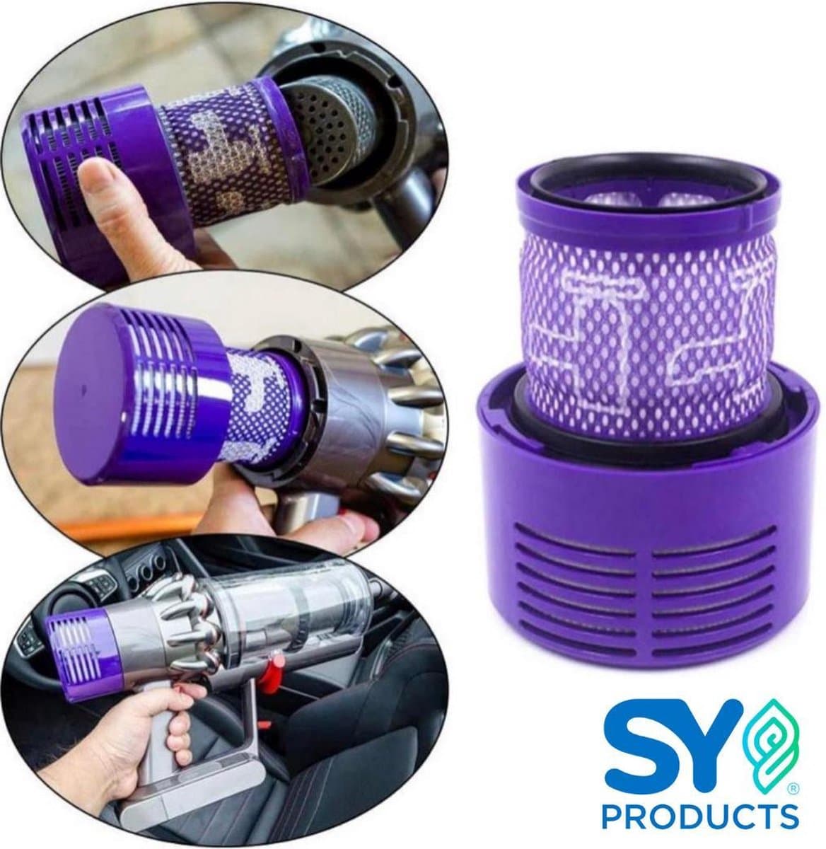 HEPA Filter voor Dyson Stofzuiger - Geschikt voor Dyson Steelstofzuiger V10 Series - Wasbaar — afbeelding 1