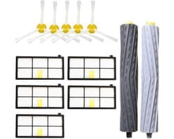 Onderhoudsset geschikt voor iRobot Roomba 800 & 900 set Borstel & HEPA filters zijborstels kit onderdelen reserve vervanging robot stofzuiger