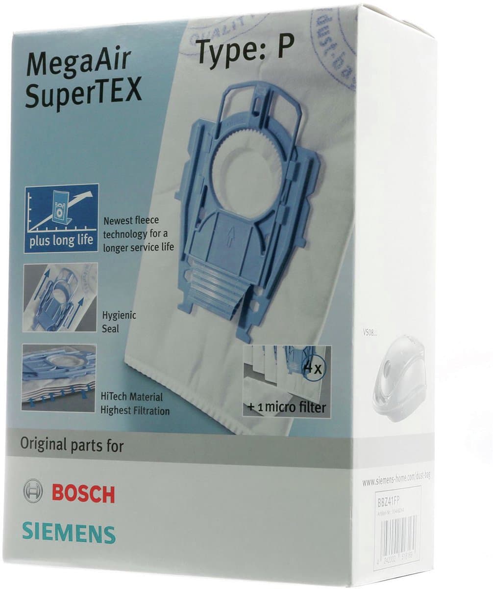 Bosch / Siemens Stofzuigerzakken BBZ41FP VZ41AFP - 4 stuks — afbeelding 1