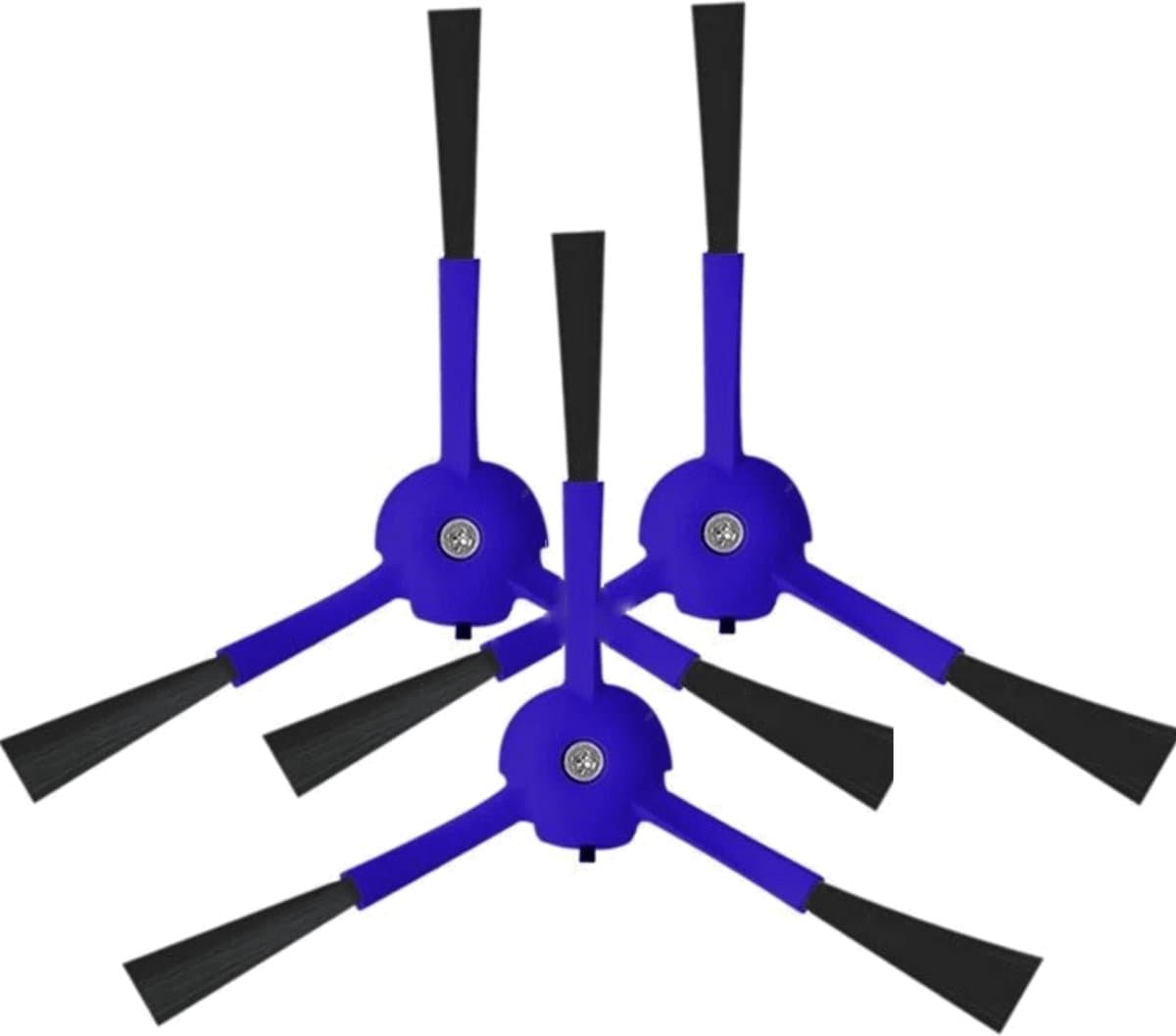 3x Zijborstel geschikt voor Eufy Robovac X8 Hybrid Vervanging onderdelen — afbeelding 1