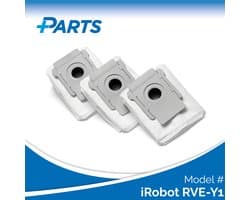 iRobot RVE-Y1 Stofzakken (3 Stuks, Plus.Parts® alternatief voor 4626194 / 4640235)