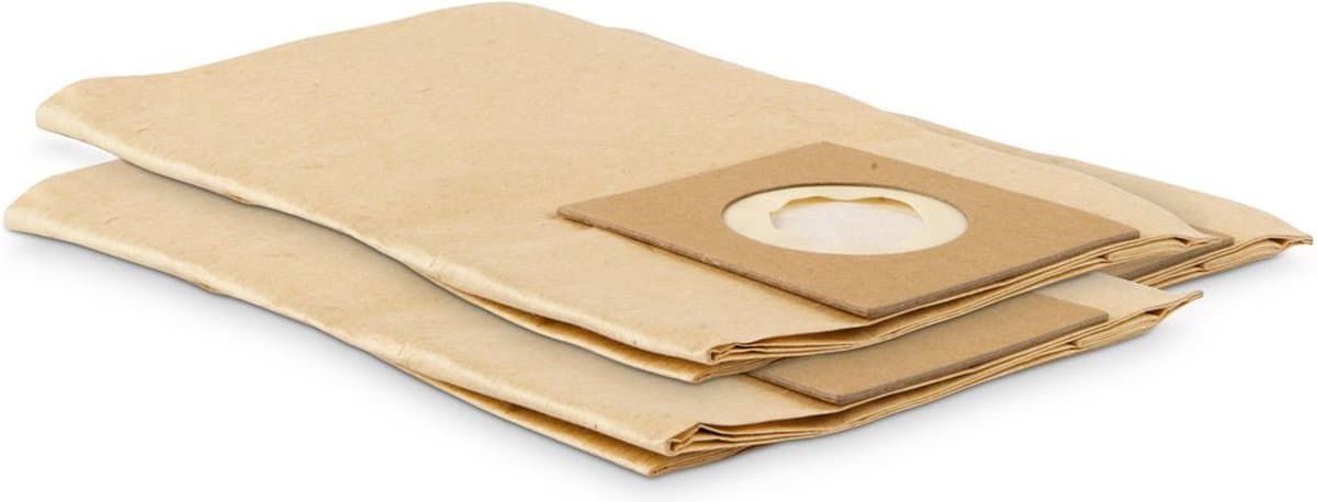 Powerplus Stofopvangzak POWX326A – Nat-/droogzuiger en tapijtreiniger – 480 mm x 240 mm – 3 stuks – Geschikt voor POWX326 — afbeelding 1
