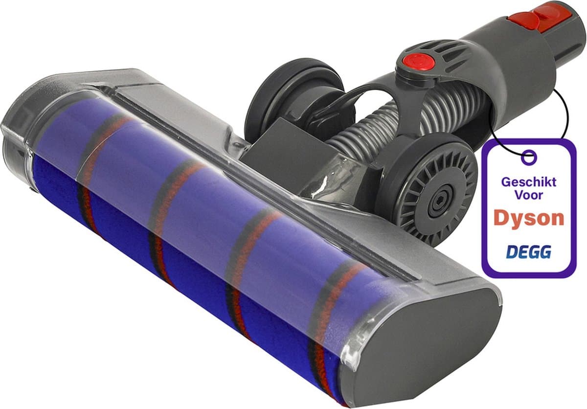 DEGG® - Mondstuk / Parketborstel - Geschikt voor Dyson V7, V8, V10, V11 en V15 - Geschikt als Dyson accessoires / onderdelen - Geschikt voor Dyson stofzuigermondstuk, vloerzuigmond en turbo borstel — afbeelding 1